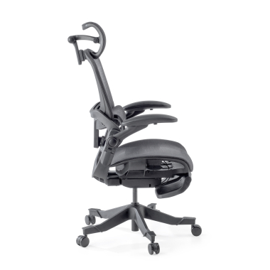 chaise ergonomique noir erghos x1 maille accoudoirs reglables 3d double soutien lombaire appui tete 13