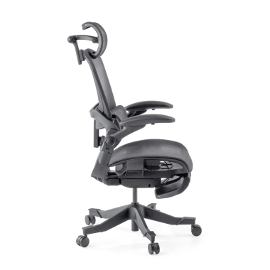 chaise ergonomique noir erghos x1 maille accoudoirs reglables 3d double soutien lombaire appui tete 10
