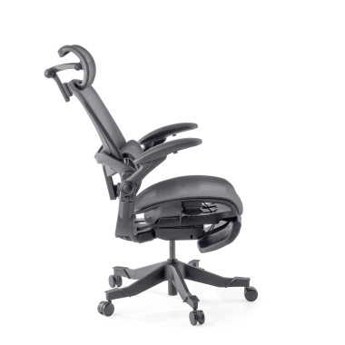 chaise ergonomique noir erghos x1 maille accoudoirs reglables 3d double soutien lombaire appui tete 11