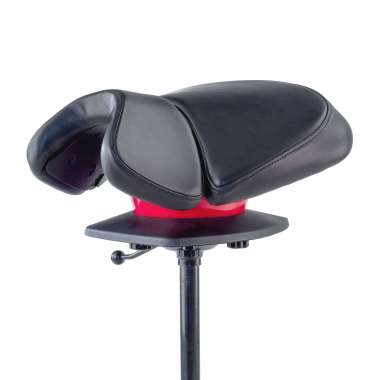tabouret ergonomique noir irest simil cuir sans accoudoirs 5