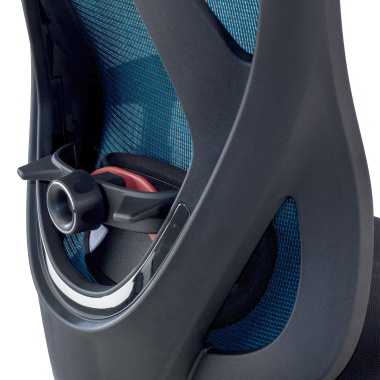 chaise ergonomique bleu matrix maille accoudoirs mobiles soutien lombaire appui tete 6