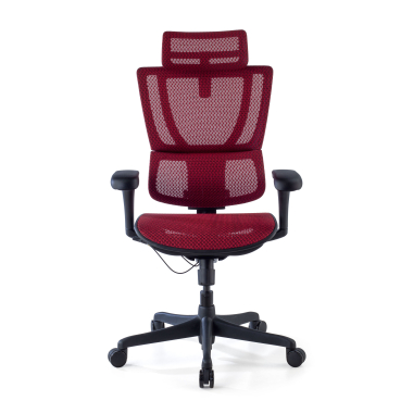 chaise ergonomique rouge chaise de bureau maille accoudoirs reglables 3d soutien lombaire appui tete 3