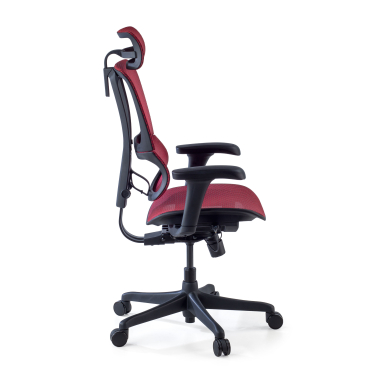 chaise ergonomique rouge chaise de bureau maille accoudoirs reglables 3d soutien lombaire appui tete 7