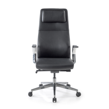 fauteuil de bureau noir weimar cuir authentique accoudoirs rembourres 3