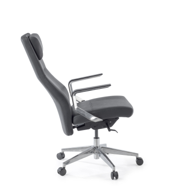 fauteuil de bureau noir weimar cuir authentique accoudoirs rembourres 4