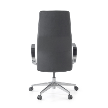 fauteuil de bureau noir weimar cuir authentique accoudoirs rembourres 9