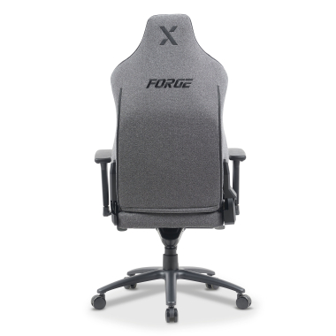 chaise gaming gris forge tissu accoudoirs reglables 3d coussin lombaire et cervical appui tete 8