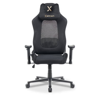 chaise gaming noir vital tissu accoudoirs mobiles coussin appuie tete appui tete 3
