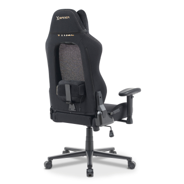 chaise gaming noir vital tissu accoudoirs mobiles coussin appuie tete appui tete 11