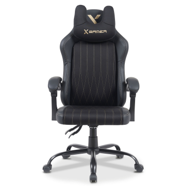 chaise gaming noir titan simil cuir accoudoirs rabattables coussin appuie tete appui tete 3