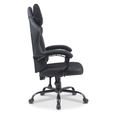 chaise gaming noir titan simil cuir accoudoirs rabattables coussin appuie tete appui tete 8