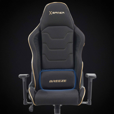 chaise gaming noir breeze tissu accoudoirs mobiles coussin appuie tete appui tete 7