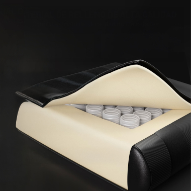 chaise gaming noir titan simil cuir accoudoirs rabattables coussin appuie tete appui tete 9