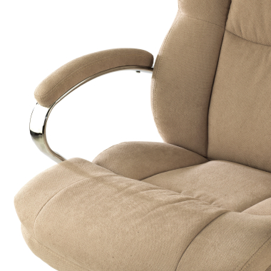 fauteuil de bureau beige harmony tissu accoudoirs rembourres 5