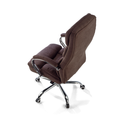 fauteuil de bureau marron harmony tissu accoudoirs rembourres 7