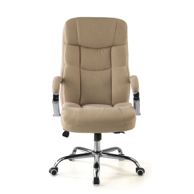 fauteuil de bureau beige harmony tissu accoudoirs rembourres 3