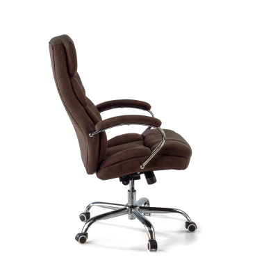 fauteuil de bureau marron harmony tissu accoudoirs rembourres 4