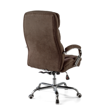 fauteuil de bureau marron harmony tissu accoudoirs rembourres 10