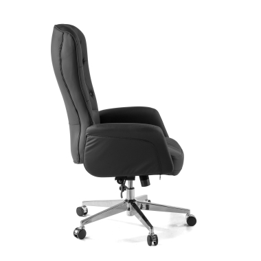 fauteuil de bureau noir ankara simil cuir accoudoirs rembourres 7