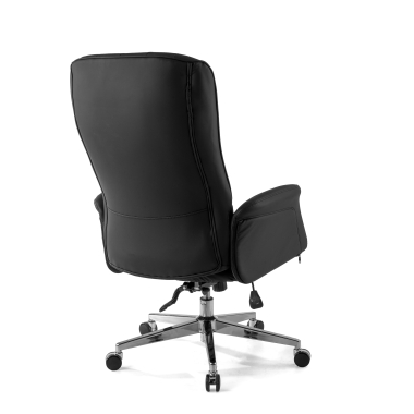 fauteuil de bureau noir ankara simil cuir accoudoirs rembourres 8