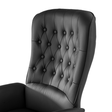 fauteuil de bureau noir ankara simil cuir accoudoirs rembourres 3