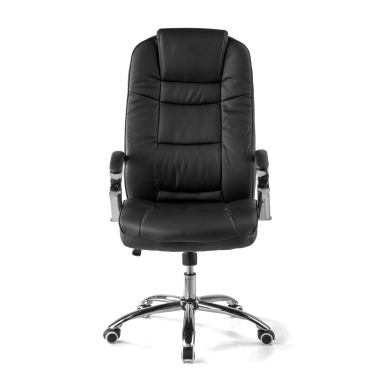 fauteuil de bureau noir adana simil cuir accoudoirs rembourres 5