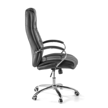 fauteuil de bureau noir adana simil cuir accoudoirs rembourres 6