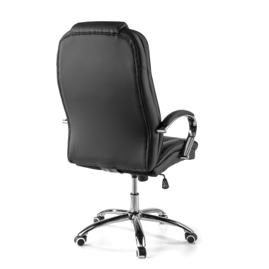 fauteuil de bureau noir adana simil cuir accoudoirs rembourres 7