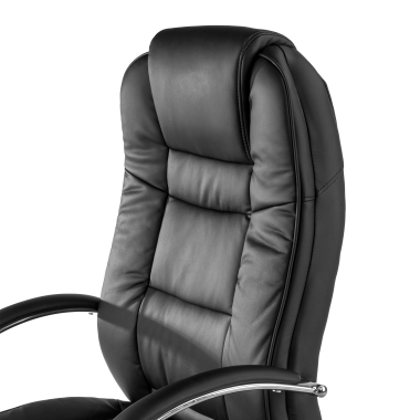 fauteuil de bureau noir adana simil cuir accoudoirs rembourres 4