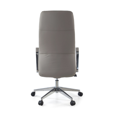 fauteuil de bureau gris dossier haut simil cuir accoudoirs rembourres 10
