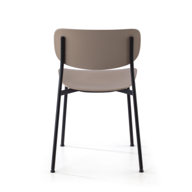 chaise de conference beige 4 pattes plastique sans accoudoirs 8