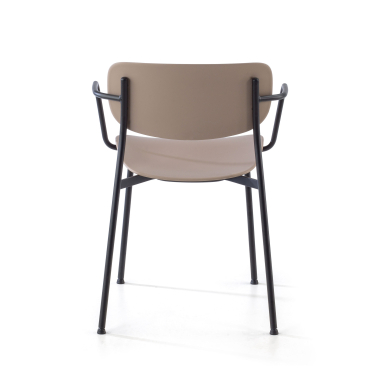 chaise de conference beige avec bras plastique accoudoirs fixes 9