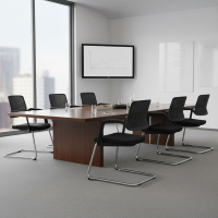 Chaise de Conférence rembourrée avec Accoudoirs Basel