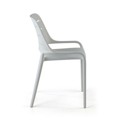 chaise de conference blanc sans bras plastique sans accoudoirs 3