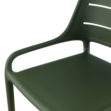 chaise de conference vert sans bras plastique sans accoudoirs 6