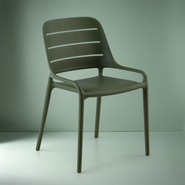 chaise de conference vert sans bras plastique sans accoudoirs 2