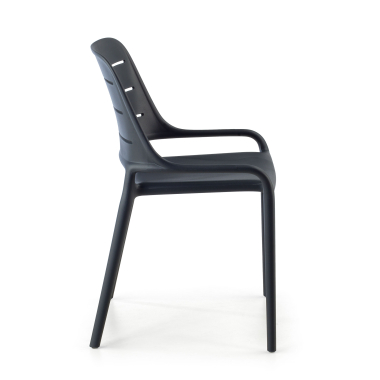 chaise de conference gris sans bras plastique sans accoudoirs 3