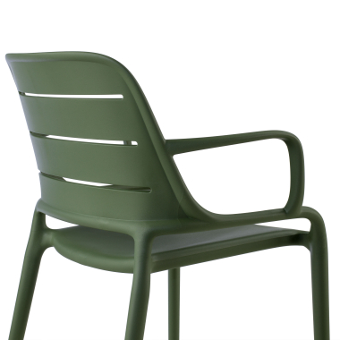 chaise de conference vert avec des bras plastique accoudoirs fixes 5