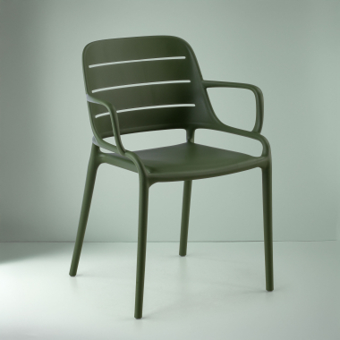 chaise de conference vert avec des bras plastique accoudoirs fixes 7