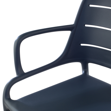 chaise de conference gris avec des bras plastique accoudoirs fixes 6
