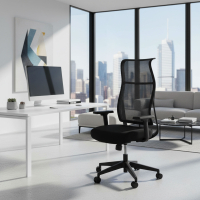 Chaise de bureau ergonomique Stay, dossier basculant, assise rembourrée