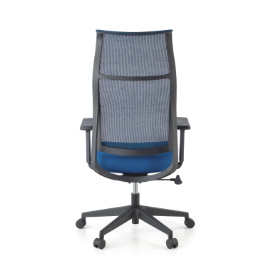 chaise ergonomique bleu stay maille accoudoirs mobiles 7