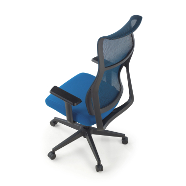 chaise ergonomique bleu stay maille accoudoirs mobiles 8