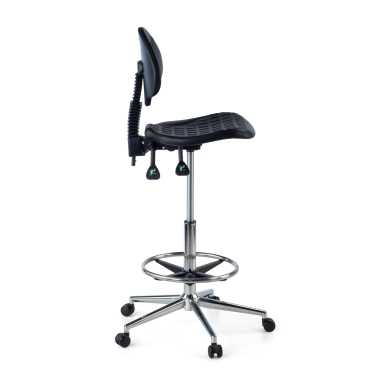 tabouret datelier et de laboratoire noir tabouret plastique sans accoudoirs 6