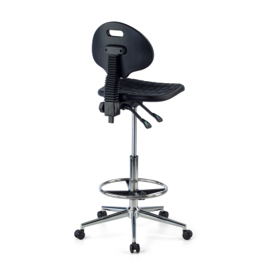 tabouret datelier et de laboratoire noir tabouret plastique sans accoudoirs 8