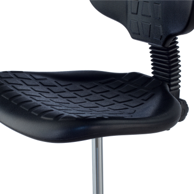 tabouret datelier et de laboratoire noir tabouret plastique sans accoudoirs 4