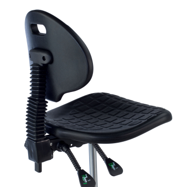 tabouret datelier et de laboratoire noir tabouret plastique sans accoudoirs 3