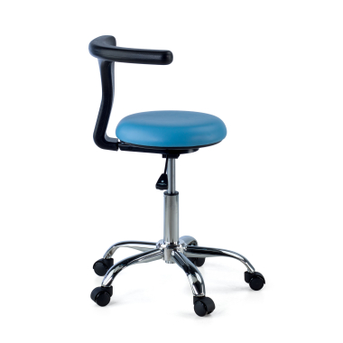 tabouret datelier et de laboratoire bleu clinicpro plastique sans accoudoirs 4