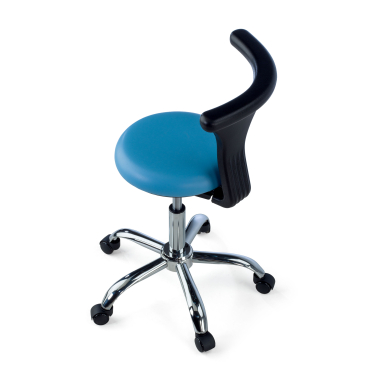 tabouret datelier et de laboratoire bleu clinicpro plastique sans accoudoirs 5