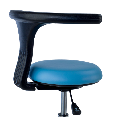 tabouret datelier et de laboratoire bleu clinicpro plastique sans accoudoirs 3